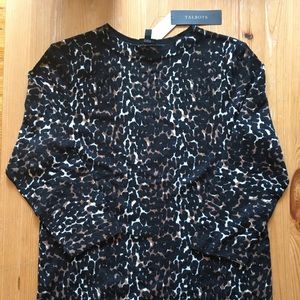NWT Talbots PM merino wool 3/4 sleeve knit